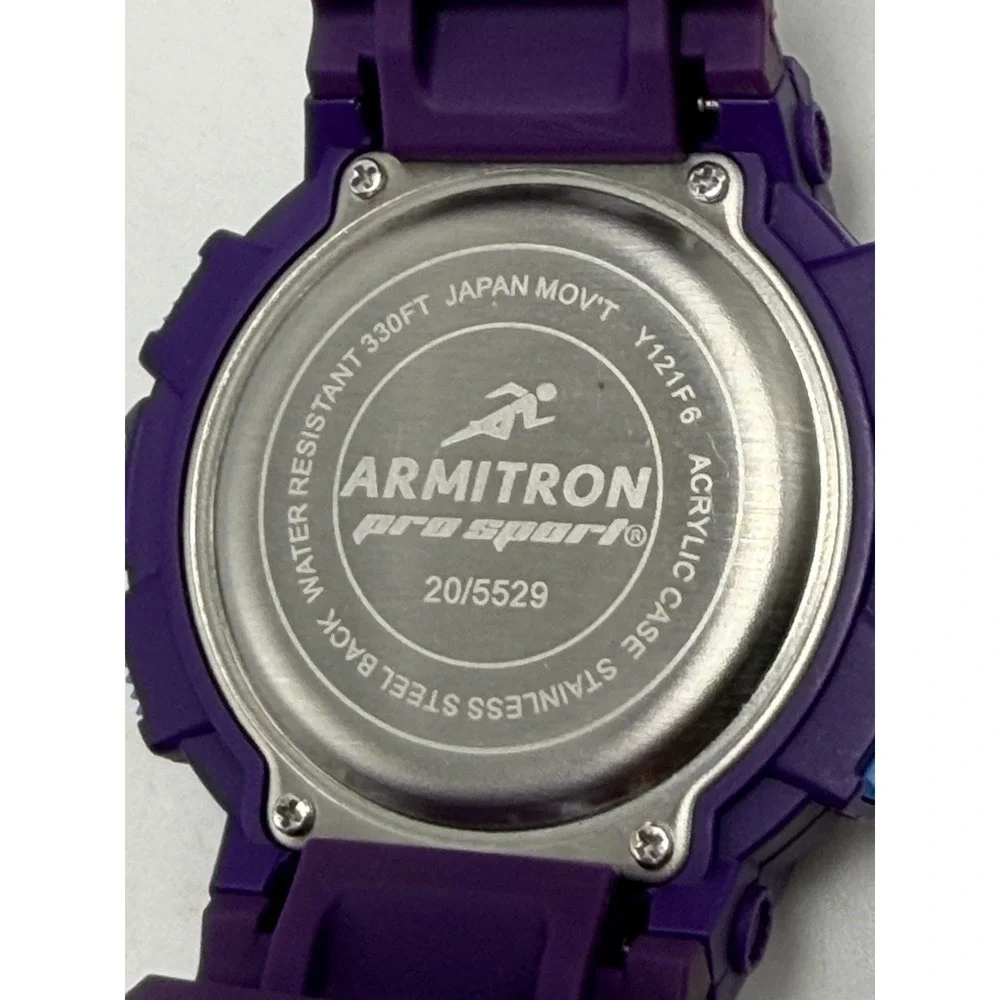 Armitron Pro Sport 20/5529 New Battery Mens Watch 49MM 8